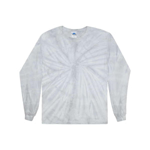 2000 Colortone Tie-Dyed Long Sleeve T-Shirt Spider Silver