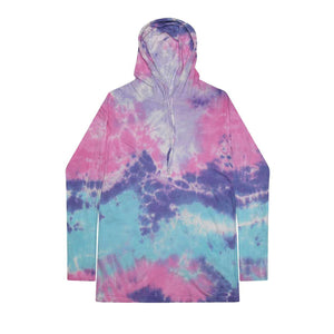 2777 Colortone Tie-Dyed Hooded Long Sleeve T-Shirt Cotton Candy