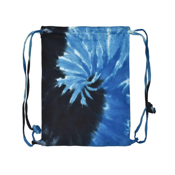 9500 Colortone Tie-Dyed Drawstring Backpack Blue Ocean