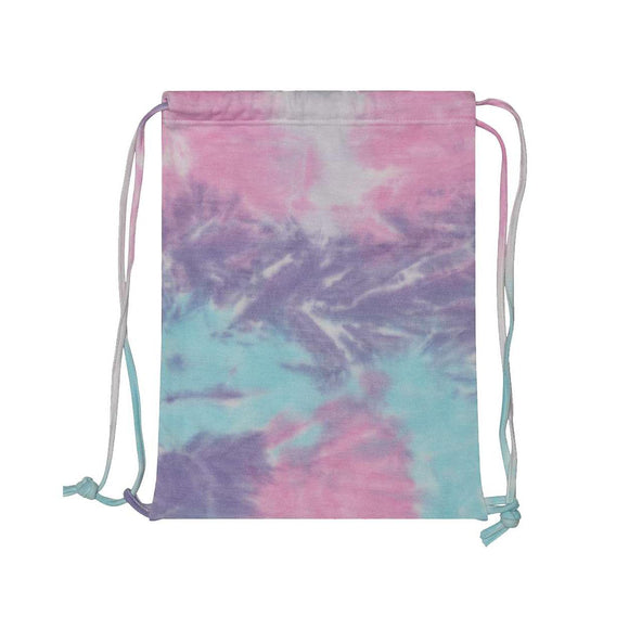 9500 Colortone Tie-Dyed Drawstring Backpack Cotton Candy