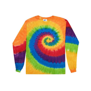 2000Y Colortone Youth Tie-Dyed Long Sleeve T-Shirt Prism