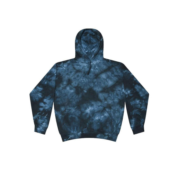 8790Y Colortone Youth Crystal Tie-Dyed Hooded Sweatshirt Crystal Navy