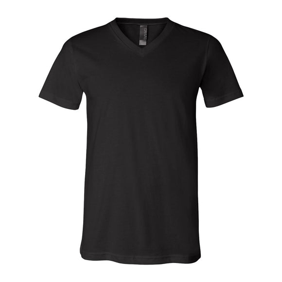 3005 BELLA + CANVAS Jersey V-Neck Tee Black