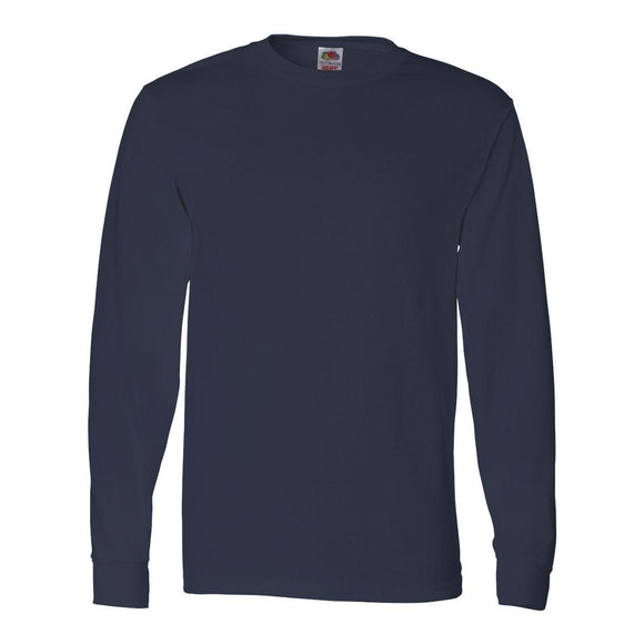 4930R Fruit of the Loom HD Cotton Long Sleeve T-Shirt J. Navy