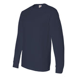 4930R Fruit of the Loom HD Cotton Long Sleeve T-Shirt J. Navy