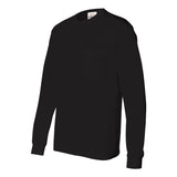 5596 Hanes Authentic Long Sleeve Pocket T-Shirt Black