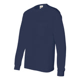 5596 Hanes Authentic Long Sleeve Pocket T-Shirt Navy