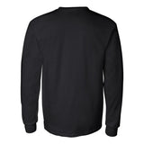 2410 Gildan Ultra Cotton® Long Sleeve Pocket T-Shirt Black