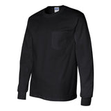 2410 Gildan Ultra Cotton® Long Sleeve Pocket T-Shirt Black