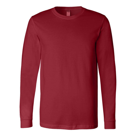 3501 BELLA + CANVAS Unisex Jersey Long Sleeve Tee Cardinal