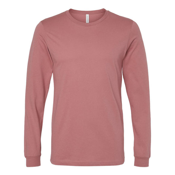 3501 BELLA + CANVAS Unisex Jersey Long Sleeve Tee Mauve