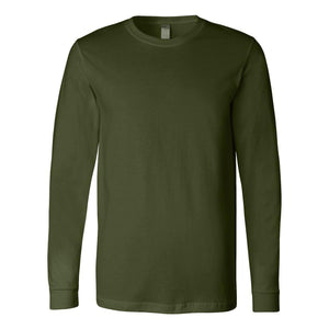 3501 BELLA + CANVAS Unisex Jersey Long Sleeve Tee Olive