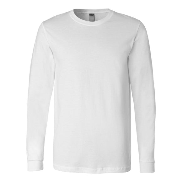 3501 BELLA + CANVAS Unisex Jersey Long Sleeve Tee White