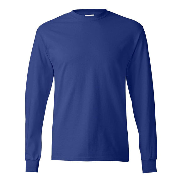 5586 Hanes Authentic Long Sleeve T-Shirt Deep Royal