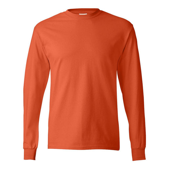 5586 Hanes Authentic Long Sleeve T-Shirt Orange