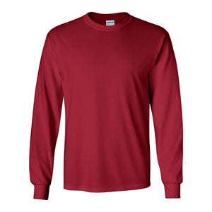 2400 Gildan Ultra Cotton® Long Sleeve T-Shirt Cardinal Red