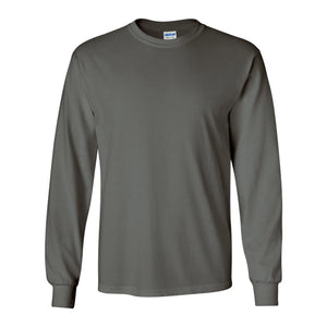 2400 Gildan Ultra Cotton® Long Sleeve T-Shirt Charcoal