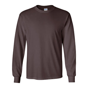 2400 Gildan Ultra Cotton® Long Sleeve T-Shirt Dark Chocolate