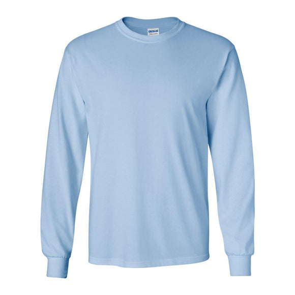 2400 Gildan Ultra Cotton® Long Sleeve T-Shirt Light Blue