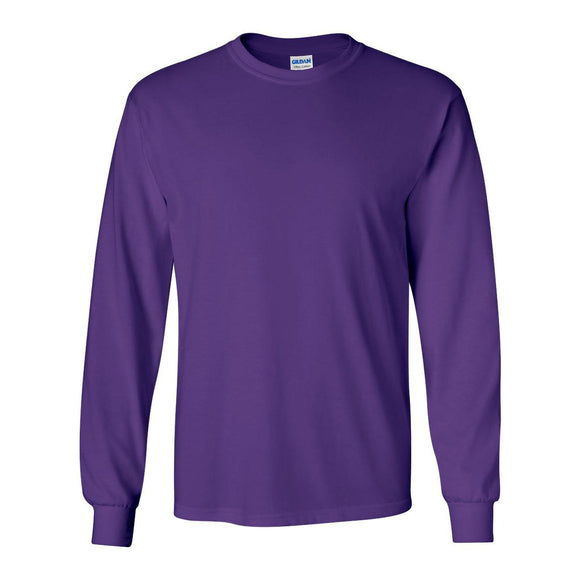 2400 Gildan Ultra Cotton® Long Sleeve T-Shirt Purple