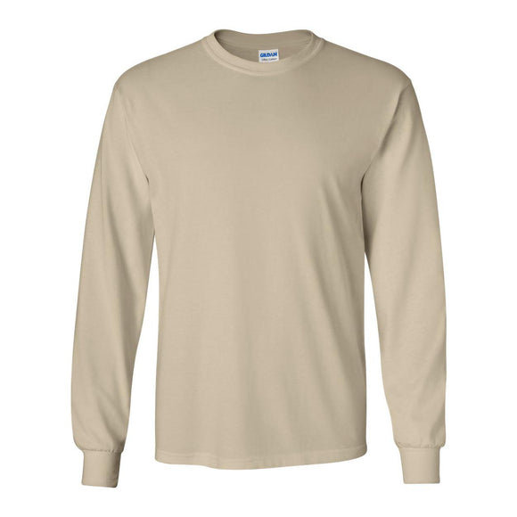 2400 Gildan Ultra Cotton® Long Sleeve T-Shirt Sand