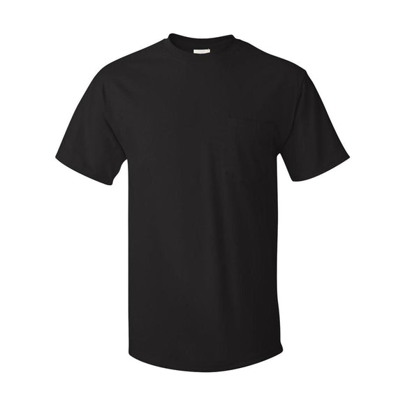 5590 Hanes Authentic Pocket T-Shirt Black