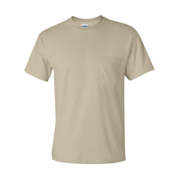 2300 Gildan Ultra Cotton® Pocket T-Shirt Sand