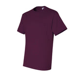 29MPR JERZEES Dri-Power® 50/50 T-Shirt with a Pocket Maroon