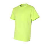 29MPR JERZEES Dri-Power® 50/50 T-Shirt with a Pocket Safety Green