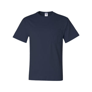 29MPR JERZEES Dri-Power® 50/50 T-Shirt with a Pocket J. Navy