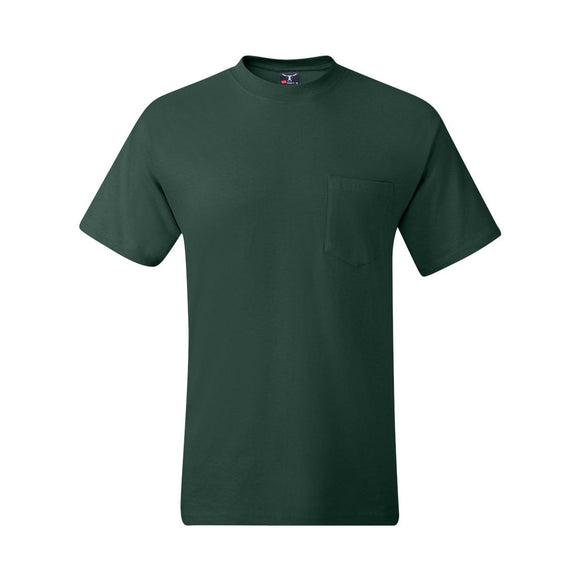 5190 Hanes Beefy-T® Pocket T-Shirt Deep Forest