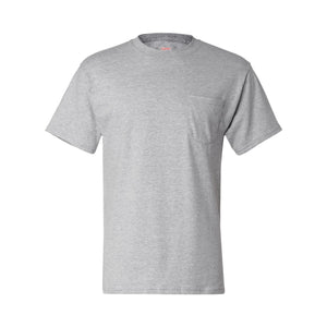 5190 Hanes Beefy-T® Pocket T-Shirt Light Steel