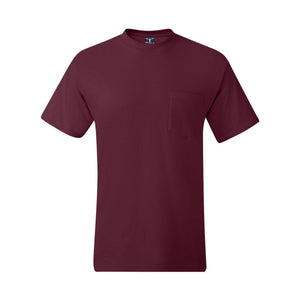 5190 Hanes Beefy-T® Pocket T-Shirt Maroon