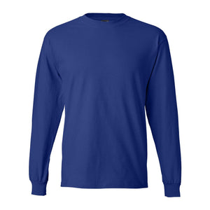 5186 Hanes Beefy-T® Long Sleeve T-Shirt Deep Royal