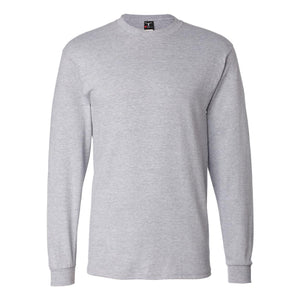 5186 Hanes Beefy-T® Long Sleeve T-Shirt Light Steel