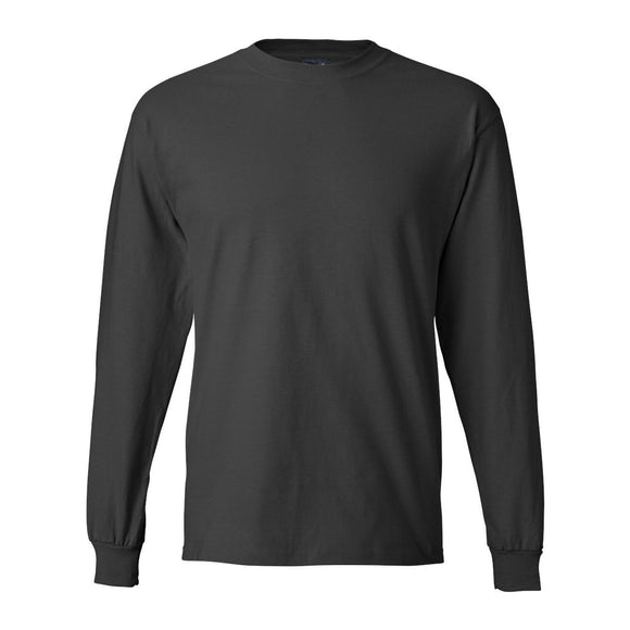 5186 Hanes Beefy-T® Long Sleeve T-Shirt Smoke Grey