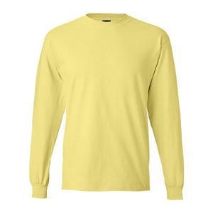 5186 Hanes Beefy-T® Long Sleeve T-Shirt Yellow