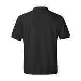 054X Hanes Ecosmart® Jersey Polo Black