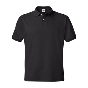 054X Hanes Ecosmart® Jersey Polo Black