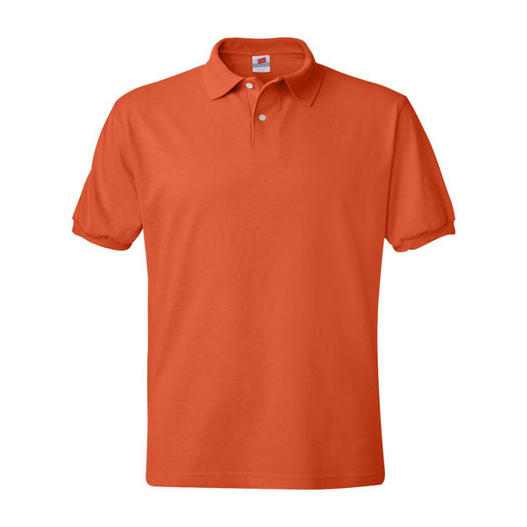 054X Hanes Ecosmart® Jersey Polo Orange