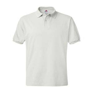 054X Hanes Ecosmart® Jersey Polo White