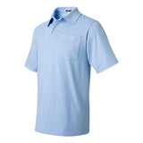 436MPR JERZEES SpotShield™ 50/50 Polo with Pocket Light Blue