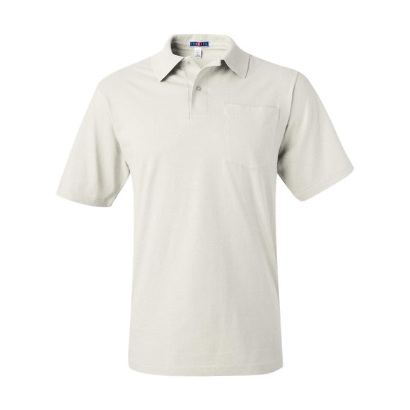 436MPR JERZEES SpotShield™ 50/50 Polo with Pocket White