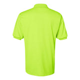 437MSR JERZEES SpotShield™ 50/50 Polo Safety Green