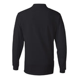 437MLR JERZEES SpotShield™ 50/50 Long Sleeve Polo Black