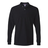 437MLR JERZEES SpotShield™ 50/50 Long Sleeve Polo Black