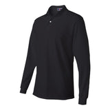 437MLR JERZEES SpotShield™ 50/50 Long Sleeve Polo Black