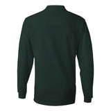 437MLR JERZEES SpotShield™ 50/50 Long Sleeve Polo Forest Green