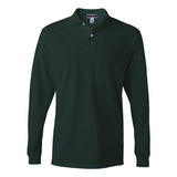 437MLR JERZEES SpotShield™ 50/50 Long Sleeve Polo Forest Green