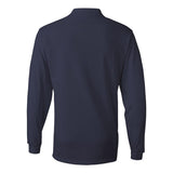 437MLR JERZEES SpotShield™ 50/50 Long Sleeve Polo J. Navy